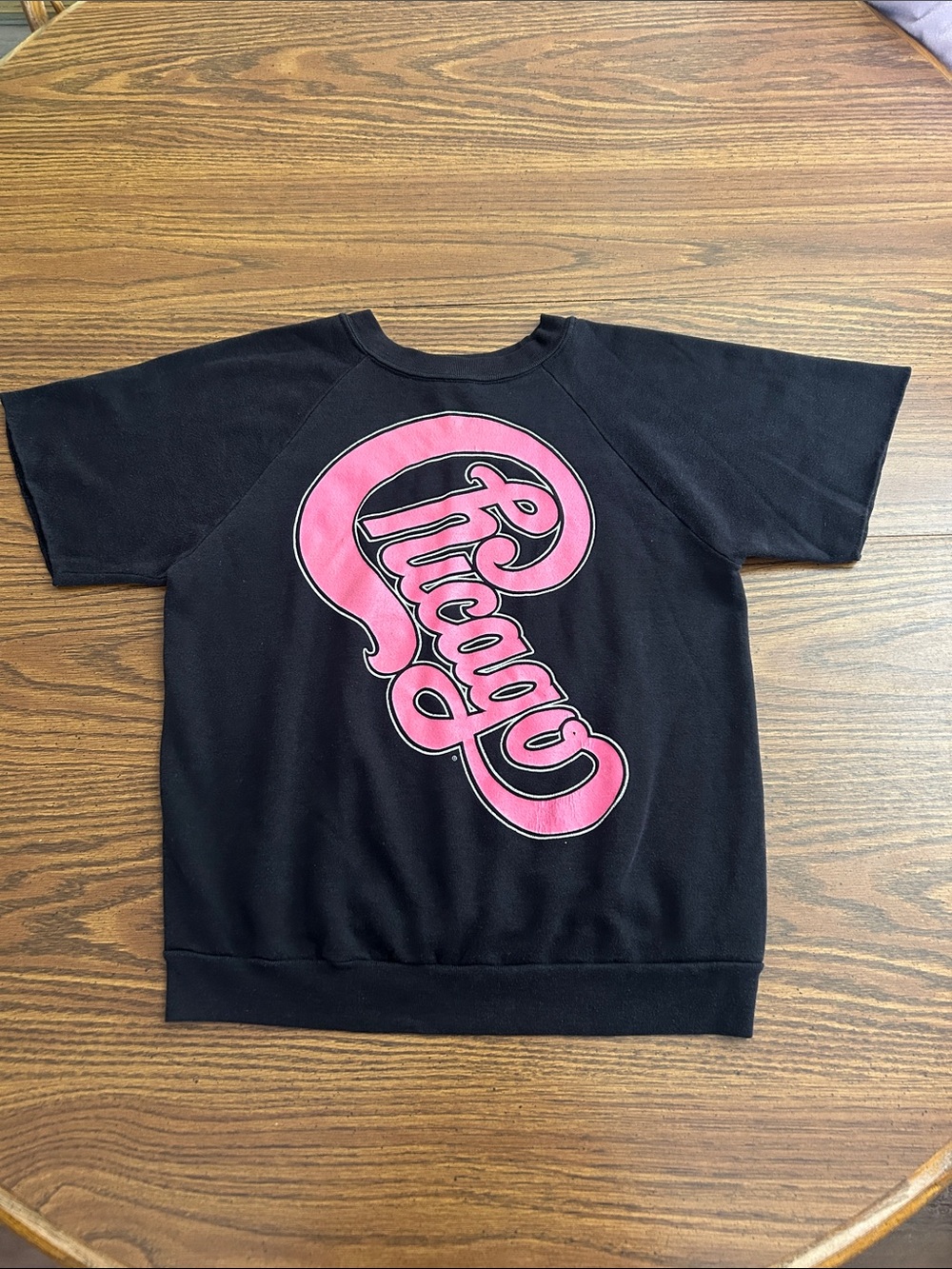 Chicago ‘84-‘85 Vintage Concert Tour Short Sleeve Sweatshirt